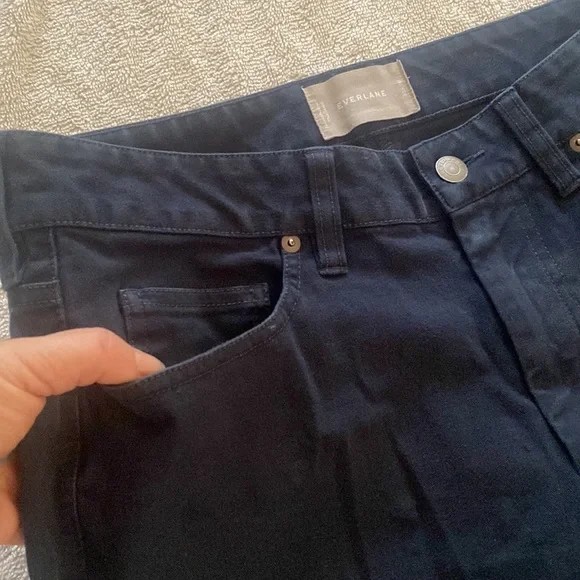 Everlane great Elastane/cotton blend bluish pants. So comfy and flattering. - Picture 5 of 15